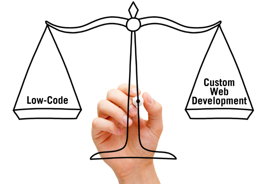 Low-Code vs. Custom Web Development