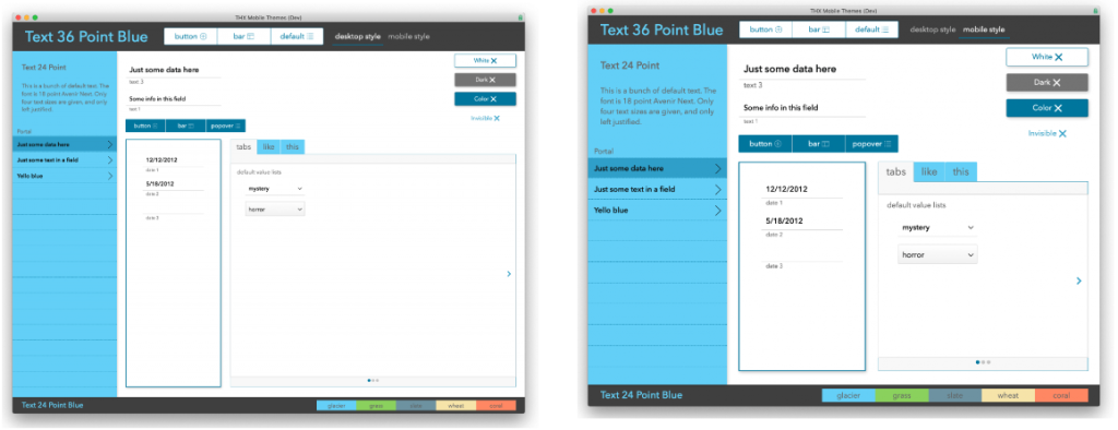 same layout for iPad and desktop